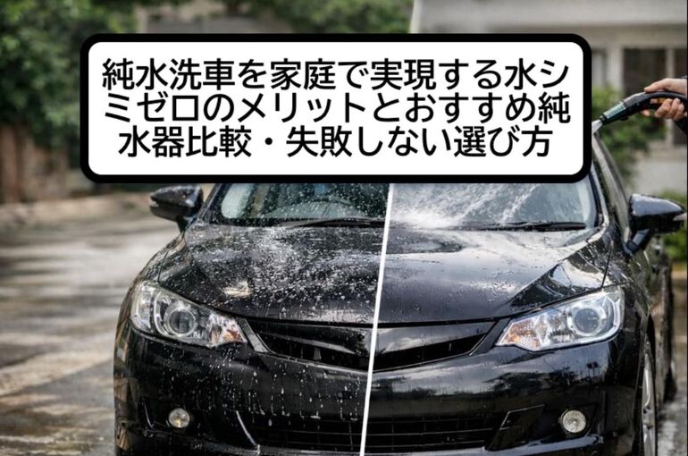 純水洗車を家庭で実現する水シミゼロのメリットとおすすめ純水器比較・失敗しない選び方
