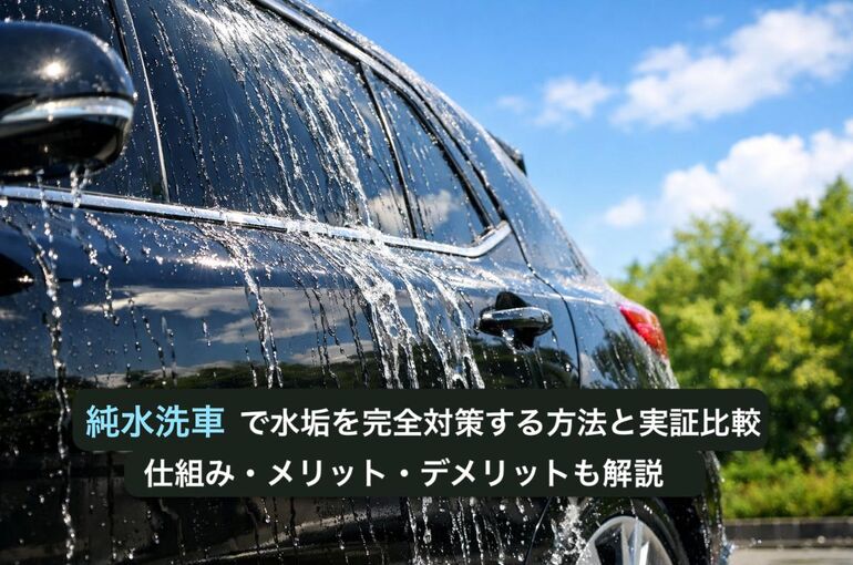 純水洗車で水垢を完全対策する方法と実証比較｜仕組み・メリット・デメリットも解説