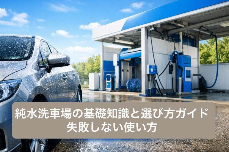 純水洗車場の基礎知識と選び方ガイド｜失敗しない使い方