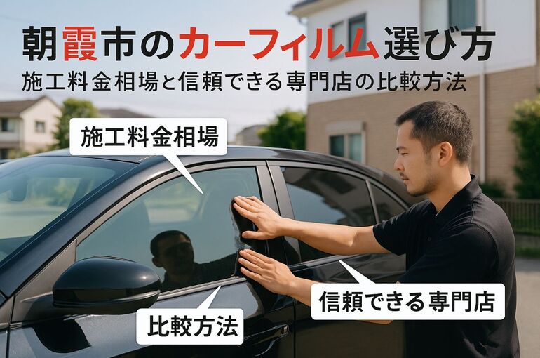 埼玉県朝霞市でカーフィルムの選び方と施工料金相場｜信頼できる専門店の比較方法