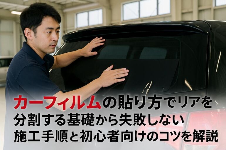カーフィルムの貼り方でリアを分割する基礎から失敗しない施工手順と初心者向けのコツを解説
