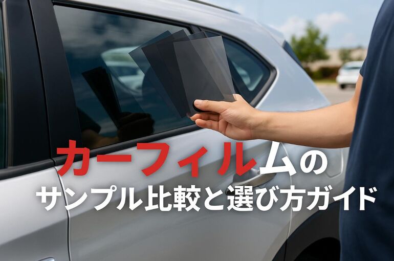 カーフィルムのサンプル比較と選び方ガイド｜濃さ・透過率・価格を徹底解説