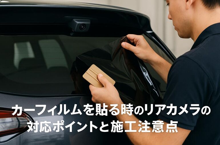 カーフィルムを貼る時のリアカメラの対応ポイントと施工注意点を解説