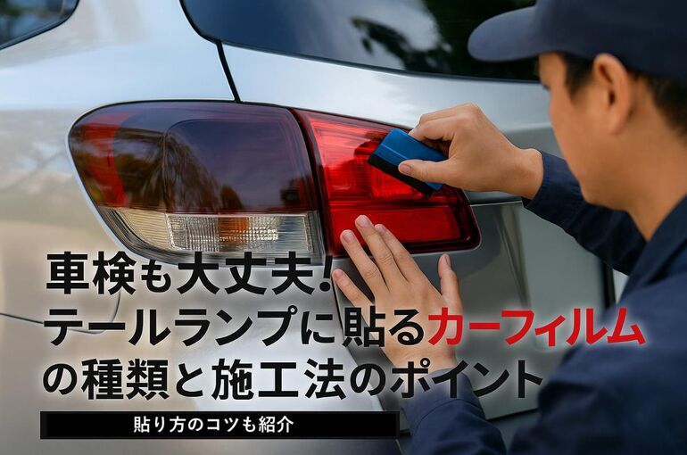 車検も大丈夫！テールランプに貼るカーフィルムの種類と施工法のポイント