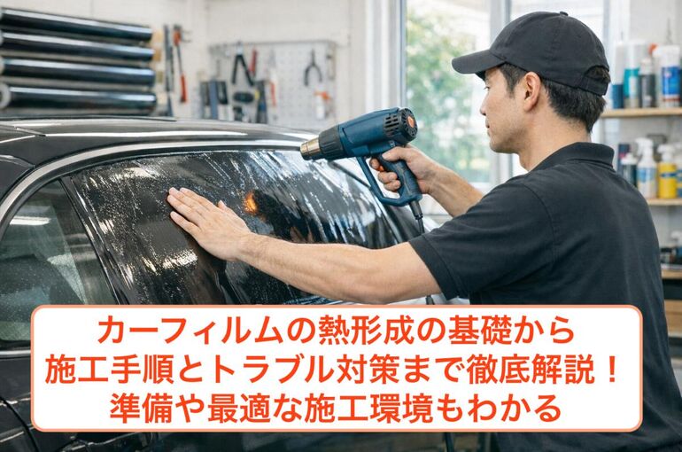 カーフィルムの熱形成の基礎から施工手順とトラブル対策まで徹底解説！準備や最適な施工環境もわかる