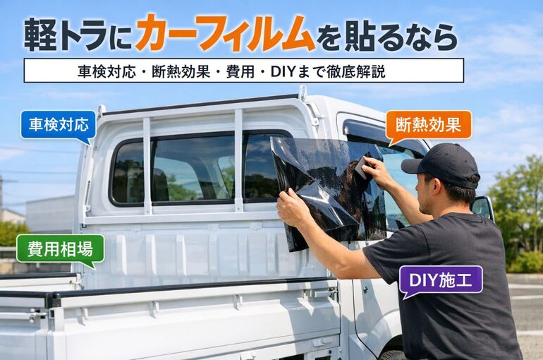 軽トラにカーフィルムを貼るなら｜車検対応・断熱効果・費用相場・DIY施工まで徹底解説